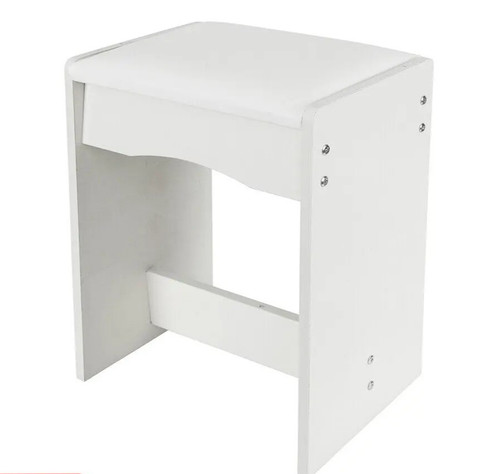 White dressing table - white, stool