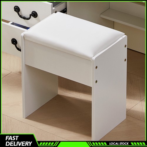 White padded makeup dressing - white,