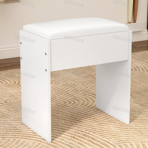 White dressing table stool - dressing,