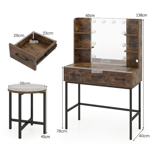 Dressing table cushioned - dressing,