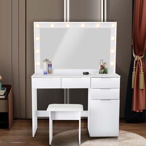 White dressing table - white, set