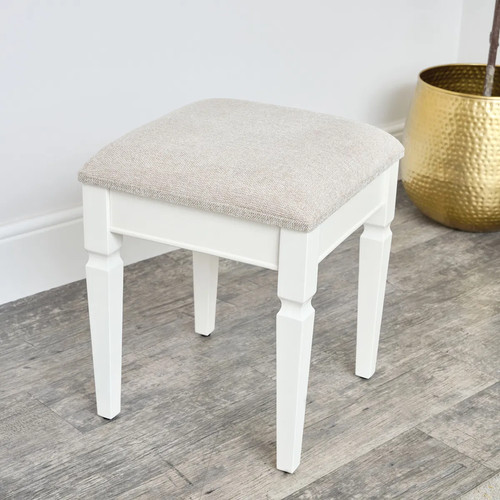 Ivory cushioned dressing table - ivory,