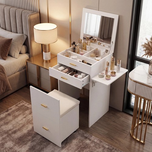 Dressing table with - drawer, and