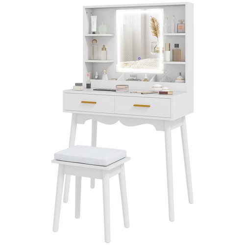 Homcom dressing table with - dressing,