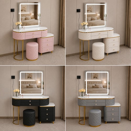 Dressing table set with led - dressing,