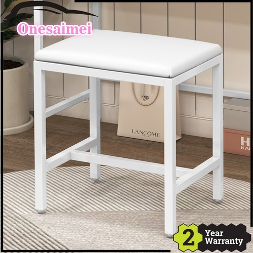 White dressing table - white, stool