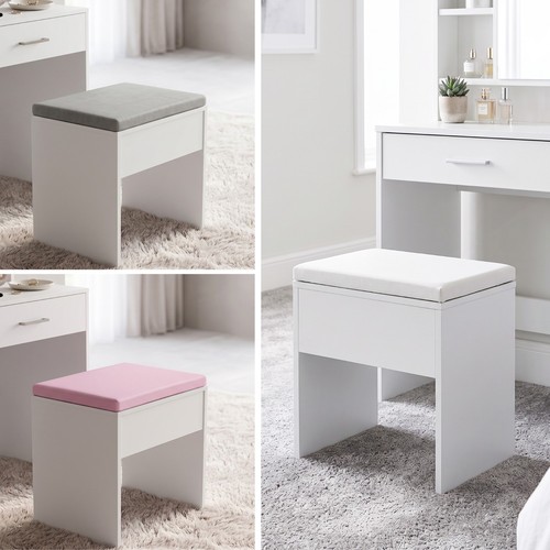 Padded dressing table stool - dressing,